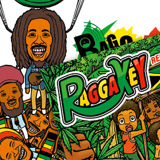 Tシャツ＆フライヤー「RAGGAKEY」
